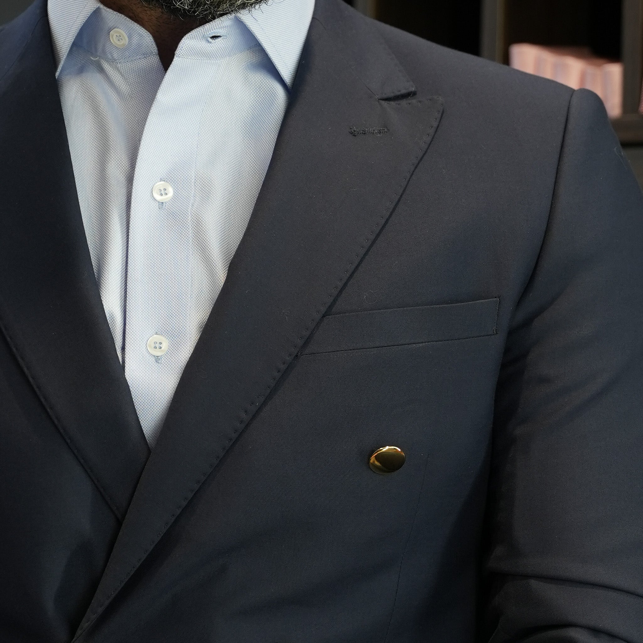 Blazer Transpassado Marinho - Mrsuits