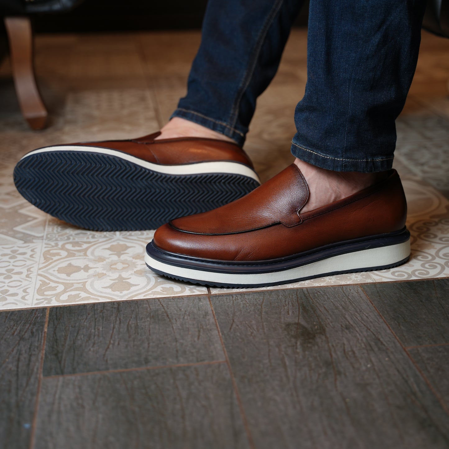 Loafer Casual Sola Branca