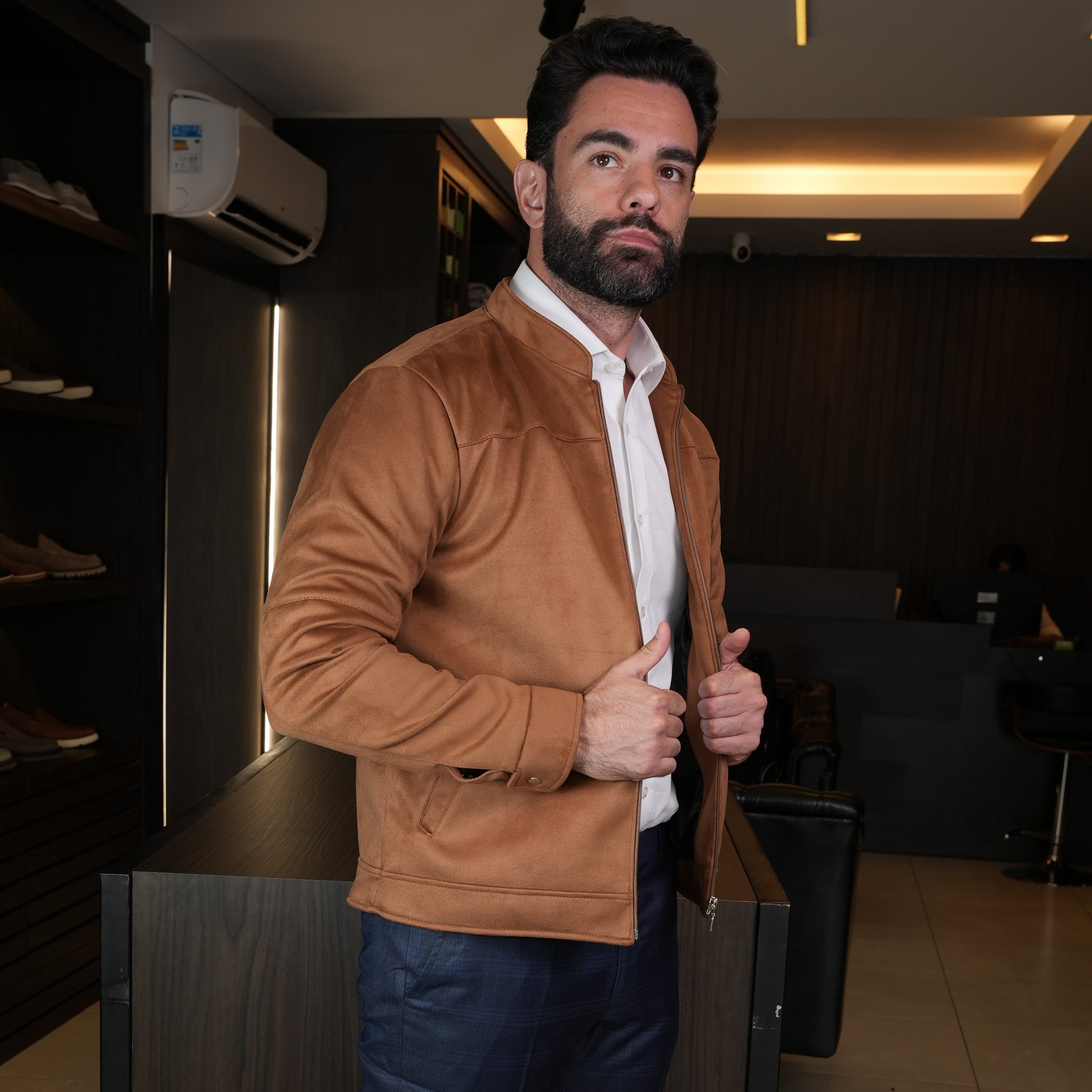 Jaqueta em Suede - Mrsuits