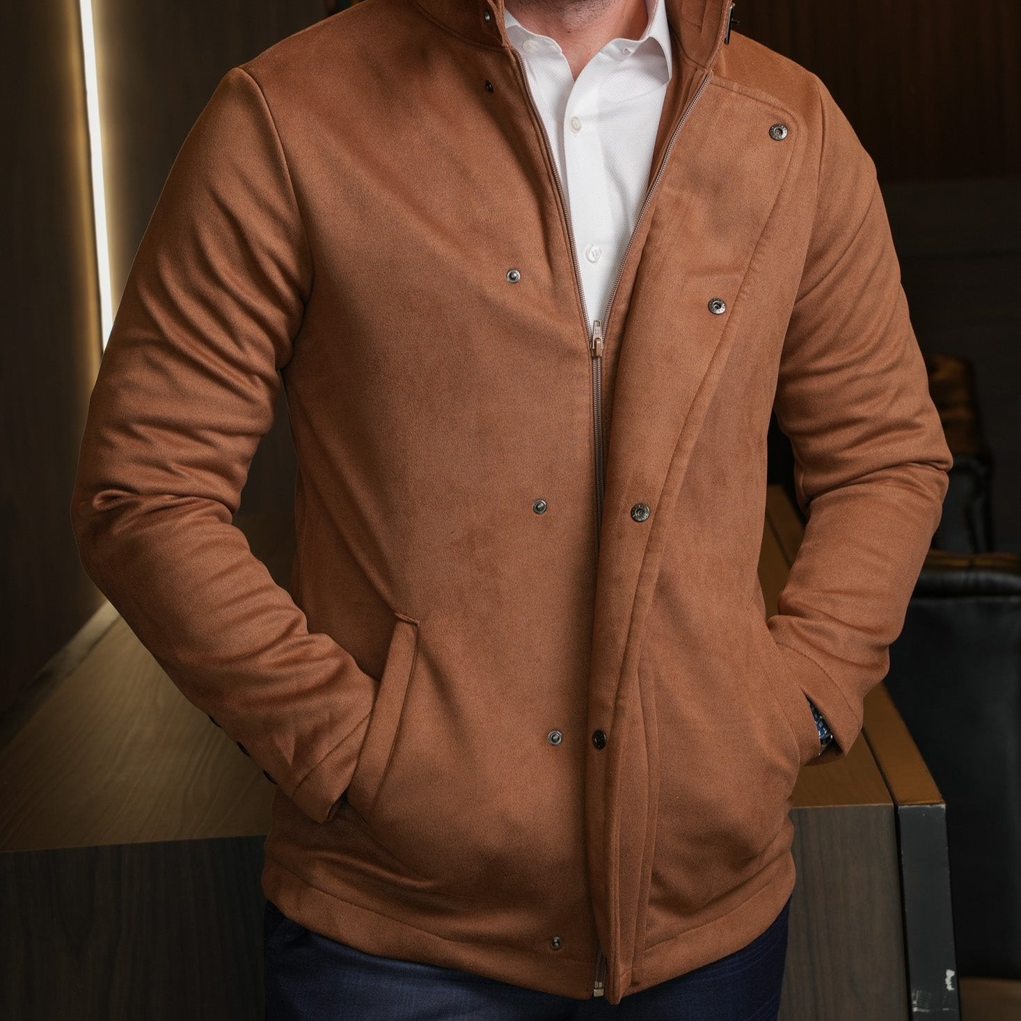 Jaqueta em Suede - Mrsuits