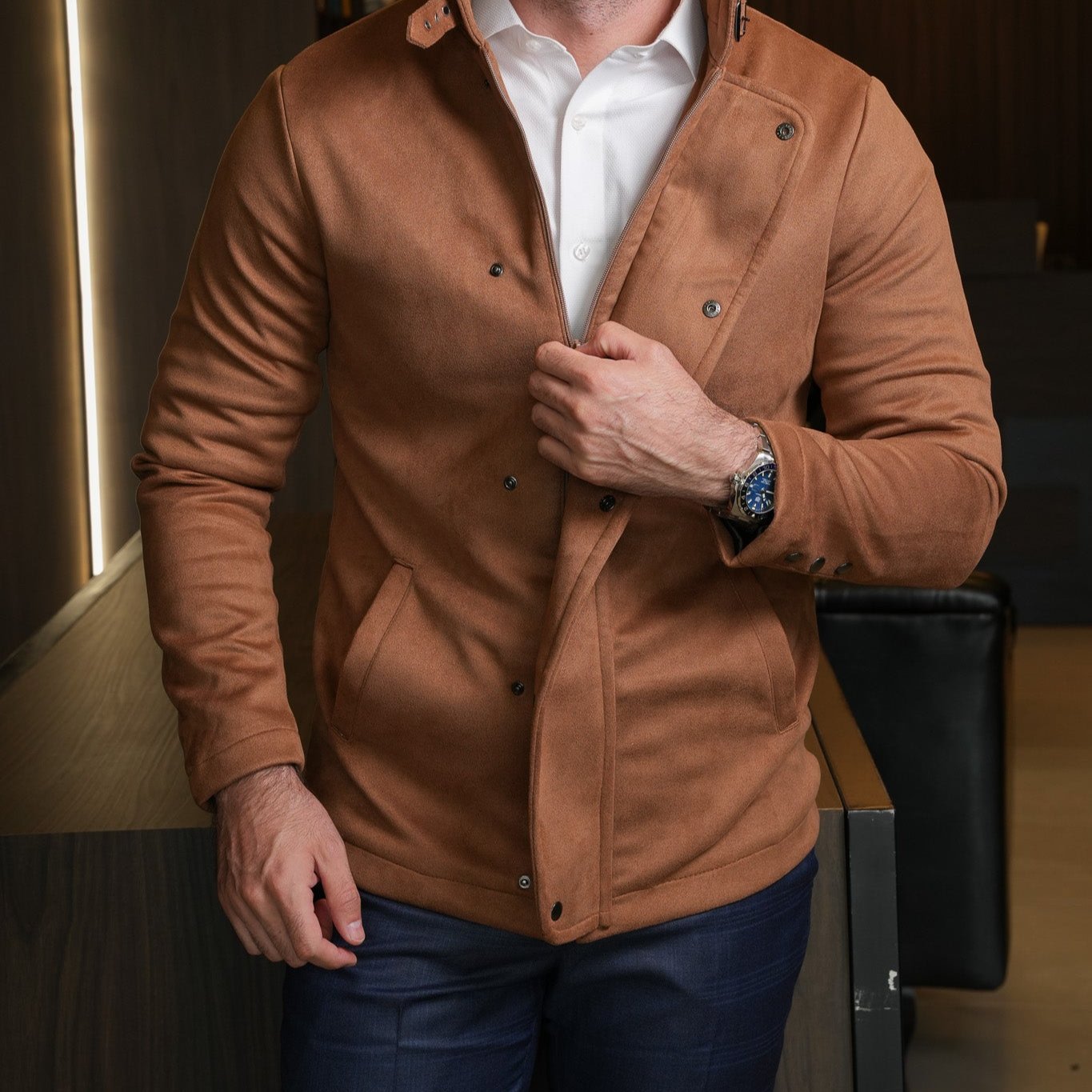 Jaqueta em Suede - Mrsuits